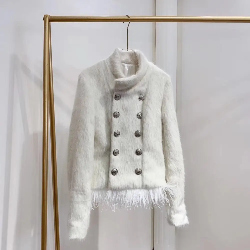 Высококачественная зимняя Новинка 2019 модная женская куртка из меха норки и