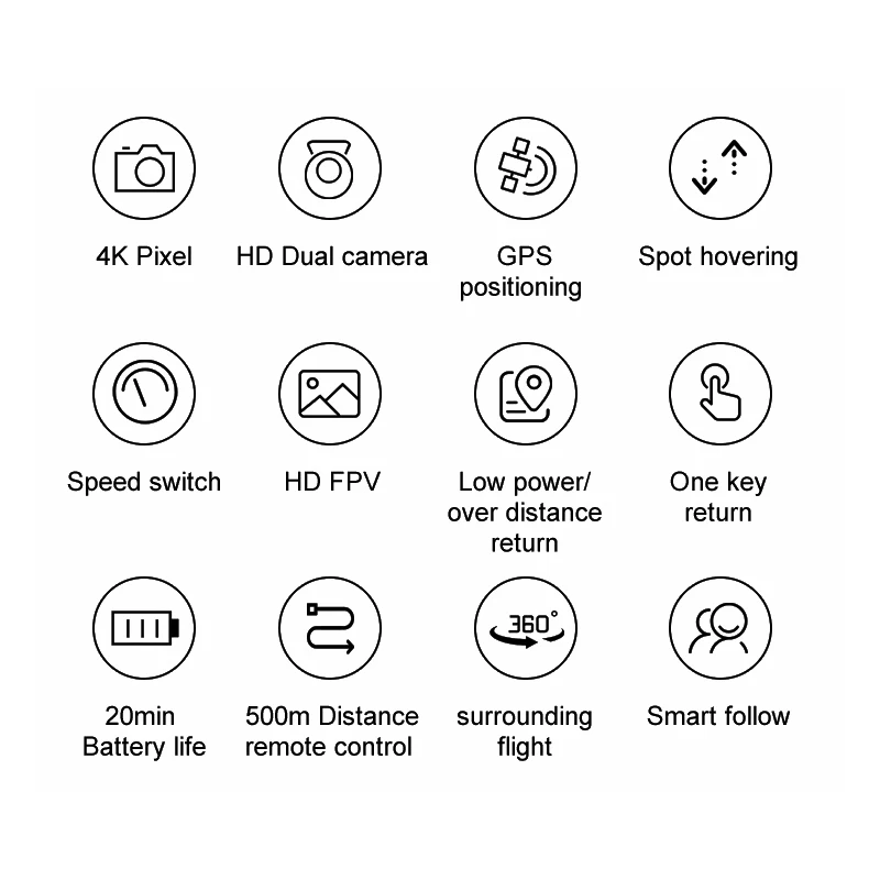 

Teeggi W13 RC Drone 4K GPS Profissional Drones GPS WiFi FPV Drone With 4K HD Camera Brushless RC Quadcopter VS K20 F3 SG906 Pro