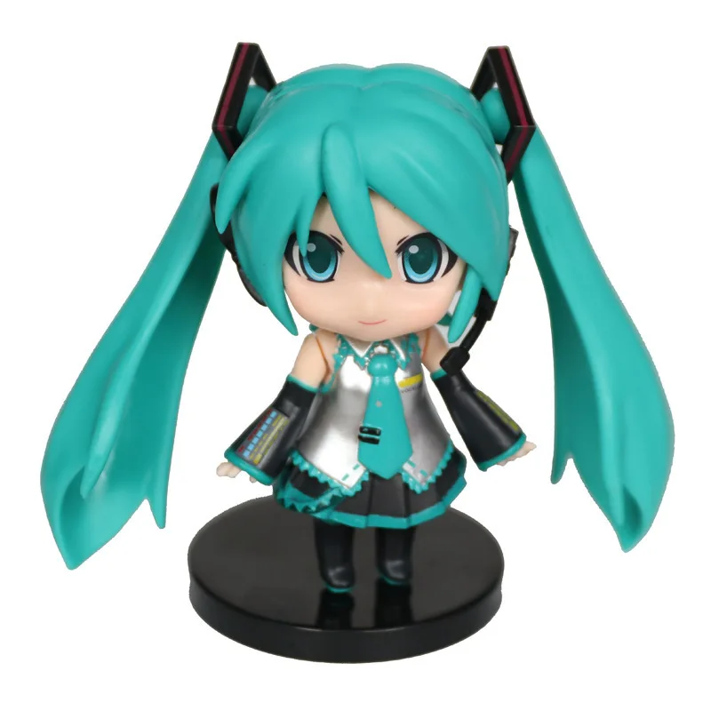 Фигурка героя Hatsune Miku Q фигурка с подвижными суставами 3 упаковки Vocaloid 10 см