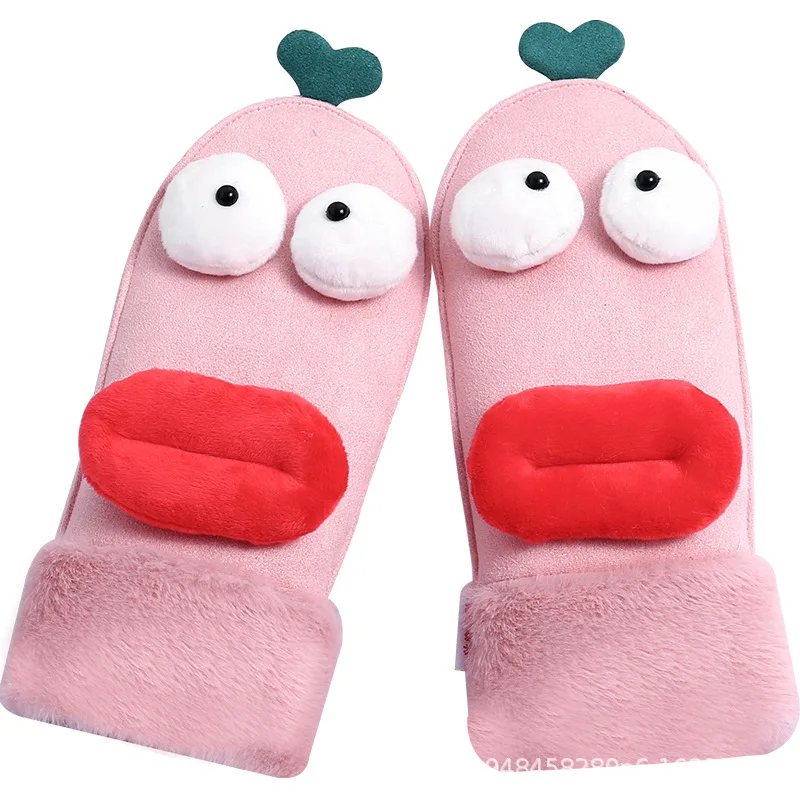 Перчатки женские зимние милые корейские Мультяшные студенческие новые виды