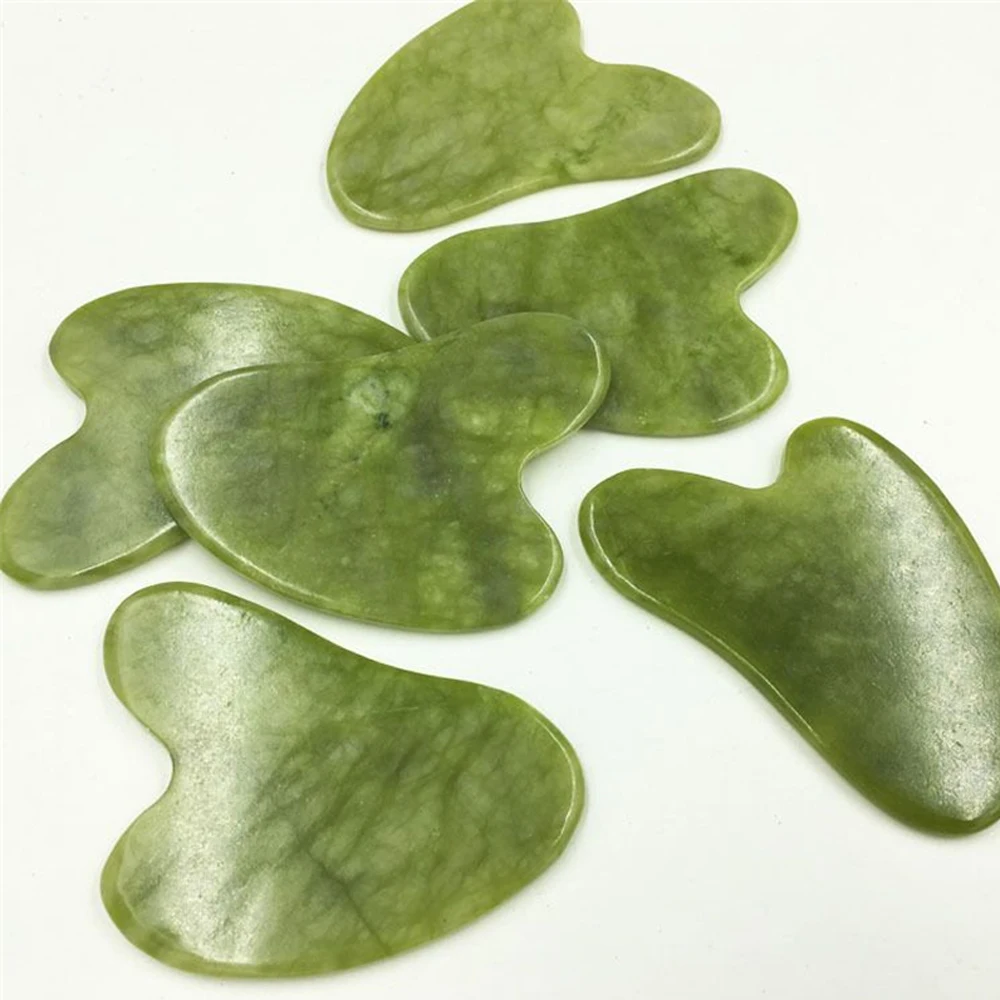 

Jade Guasha Board Natural Stone Scraper Chinese Gua Sha Tools Neck Body Acupuncture Spa Acupuncture Scraper Therapy
