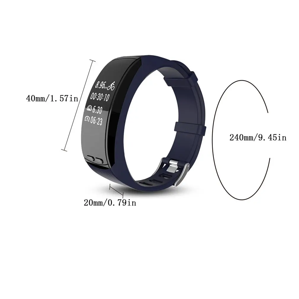 

Outdoor Multi-function NFC Braclet Real-time Heart Rate Monitor Pedometer Sports Unisex Intelligent Braclet