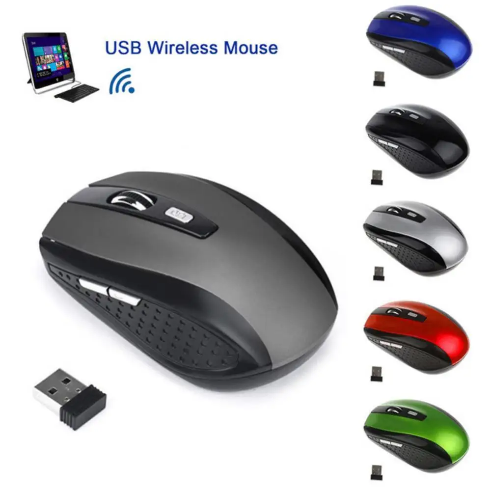 

Wireless Gaming Mouse 1200DPI 2.4GHz Optical USB Receiver Mice for PC Laptop