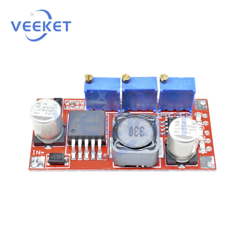 

DC-DC 2596 Step Down Power Supply Module Adjustable CC/CV LED Driver Buck Converter Battery Charging Conversion Board Module