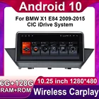 Система мультимедийная автомобильная, 10,25 дюйма, Android 10, для BMW X1 E84 2009-2015