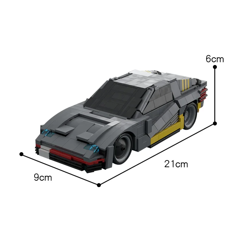 

Мини-спортивный автомобиль MOC steam Cyber-punkes Quadra 2077, строительные блоки, модель, кирпичи, электрическая серия, игра, детская игрушка, автомобиль, ...