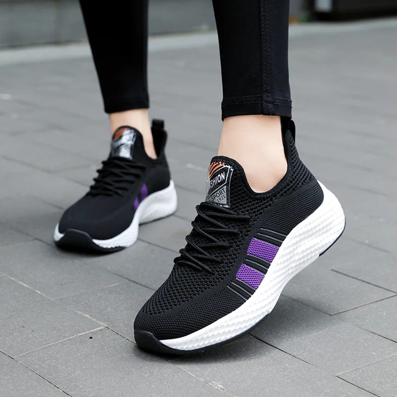 

Brand Fashion Athletic Shoes for Women Breathable Running Sneakers for Women White Soft Bottom Gym Shoes for Ladies Size 35-42