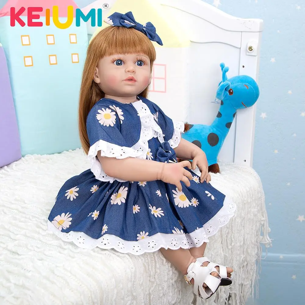

KEIUMI 23 дюйма развивающая полностью силиконовая кукла Новорожденные девочки Сделай Сам кукла Новорожденные Детские куклы игрушки подарки де...