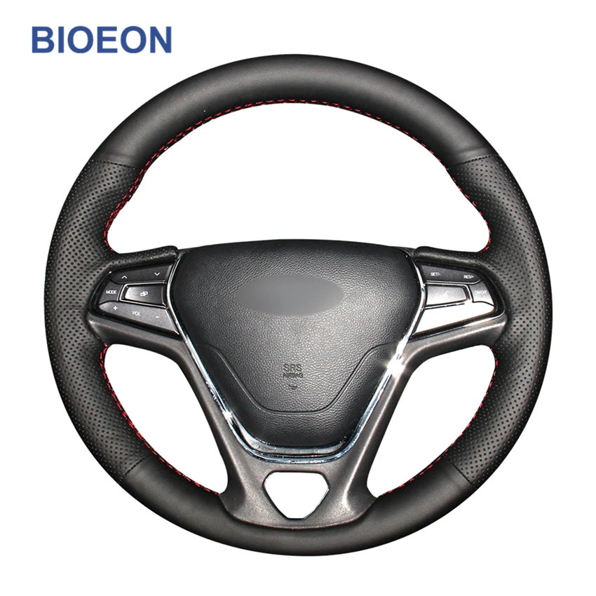 

Black PU Artificial Leather Car Steering Wheel Cover Braid for Chery Arrizo 5