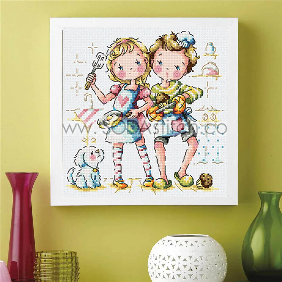 

Cross Stitch Set Chinese Cross-stitch Kit Embroidery Needlework Craft Packages Cotton Fabric Floss New Designs EmbroiderySO3200