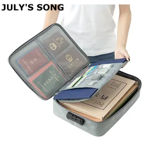 Многофункциональный Бытовая сумка для хранения для документов, органайзер для прав на недвижимость, водонепроницаемый дорожный переносной чемодан, аксессуары для чемоданов