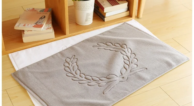 Коврик для ванной 45*75 см впитывающее полотенце из 100% хлопка в простом гостиничном