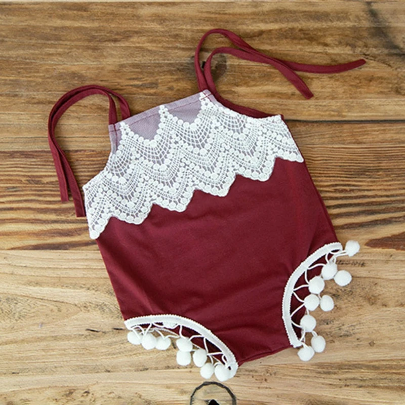 

T5EC 2Pcs Baby Infants Headband Romper Jumpsuit Set Newborn Photography Props Costume