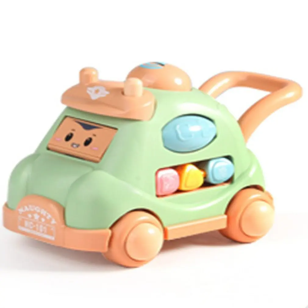 

Push Trolley Inertia Toy Car Light And Sound Effect Face-changing Wheel Car Cute Trolley Toy Car Children's Gift Education Toys