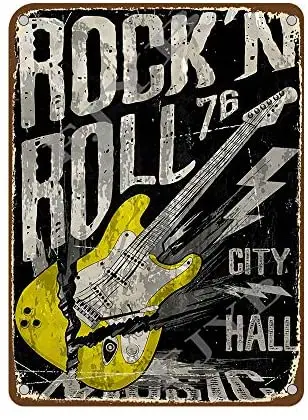 

Mora color Rock Series Music tin Sign Metal Cafe Home Wall Art Decoration Poster Retro 8x12 inches