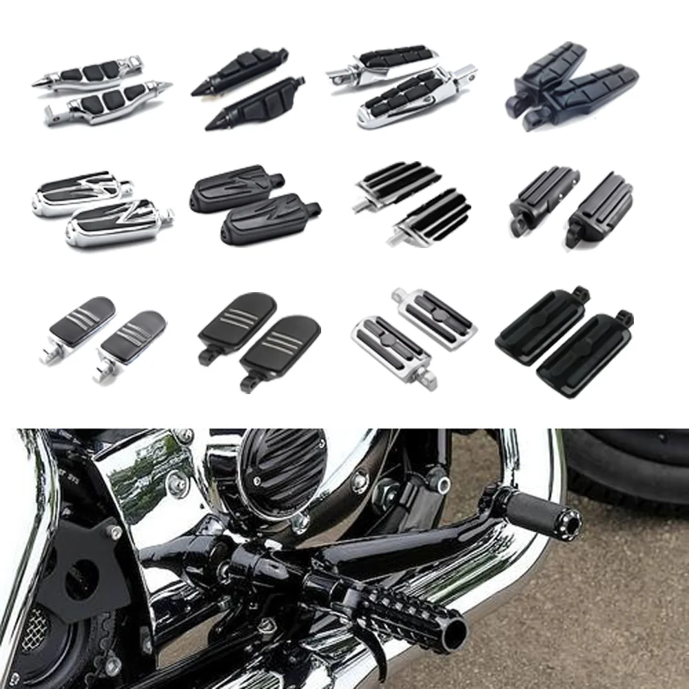 Левая + правая педаль для мотоцикла Harley Softail Dyna Touring Cruiser Chopper Street Glide Road King Electra |