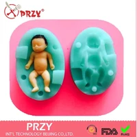 3d baby shape silicone mold fondant cake sleep boy candle soap plaster resin mould diy aroma household decoration craft tools