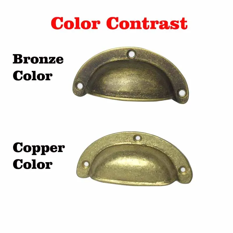 COTOM 1 шт. плотные латунные ручки и для шкафа кухонных ящиков полукруглые винтажные