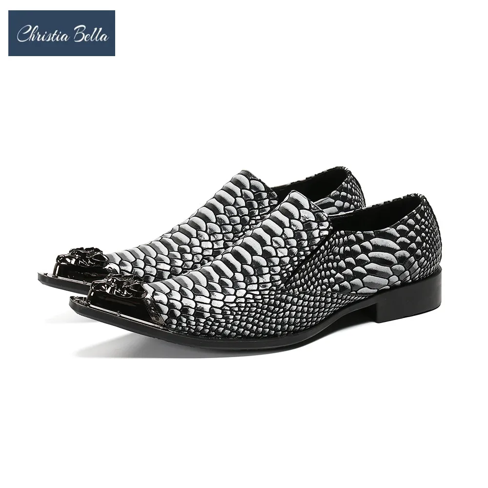 Новая модная нарядная обувь для мужчин с принтом обивочной тесьмой Спирального