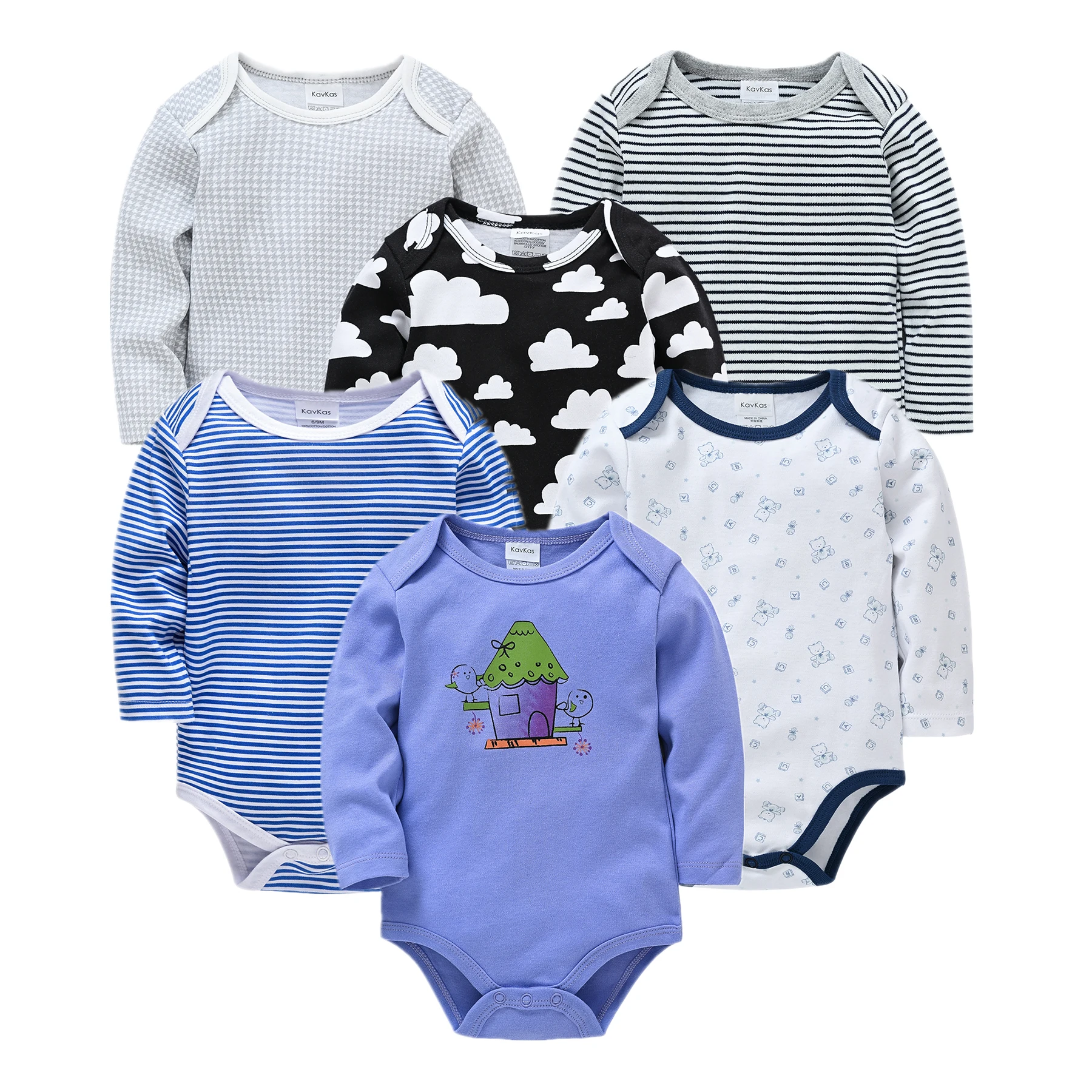 

3 6PCS Newborn Baby Boy Pijamas Bebe Fille 100% Cotton Jumpsuits Soft Ropa Bebe De Infant Sleepers Toddler Baby Girls Pjiamas