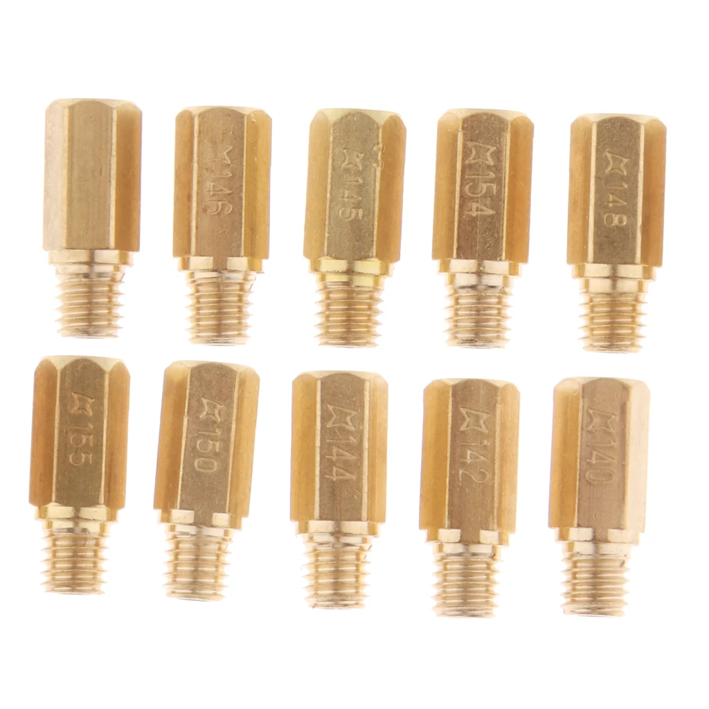 

10x Carburetor Main Jet Kit 152 154 Injector Nozzle For Keihin PWK CVK 150cc