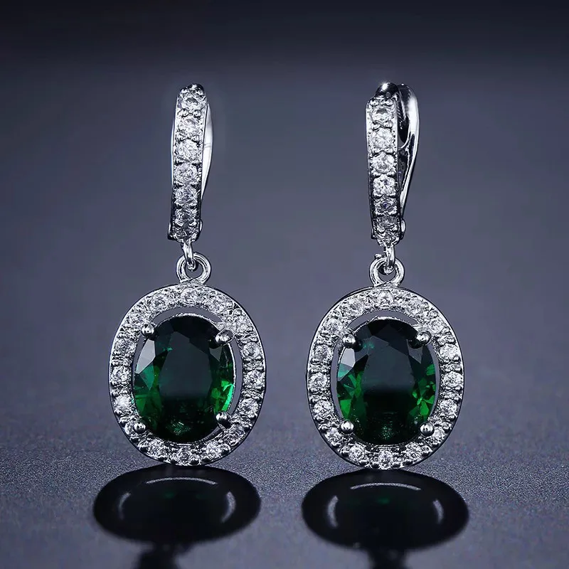 Классические серьги-подвески T993 из стерлингового серебра 925 пробы с круглым