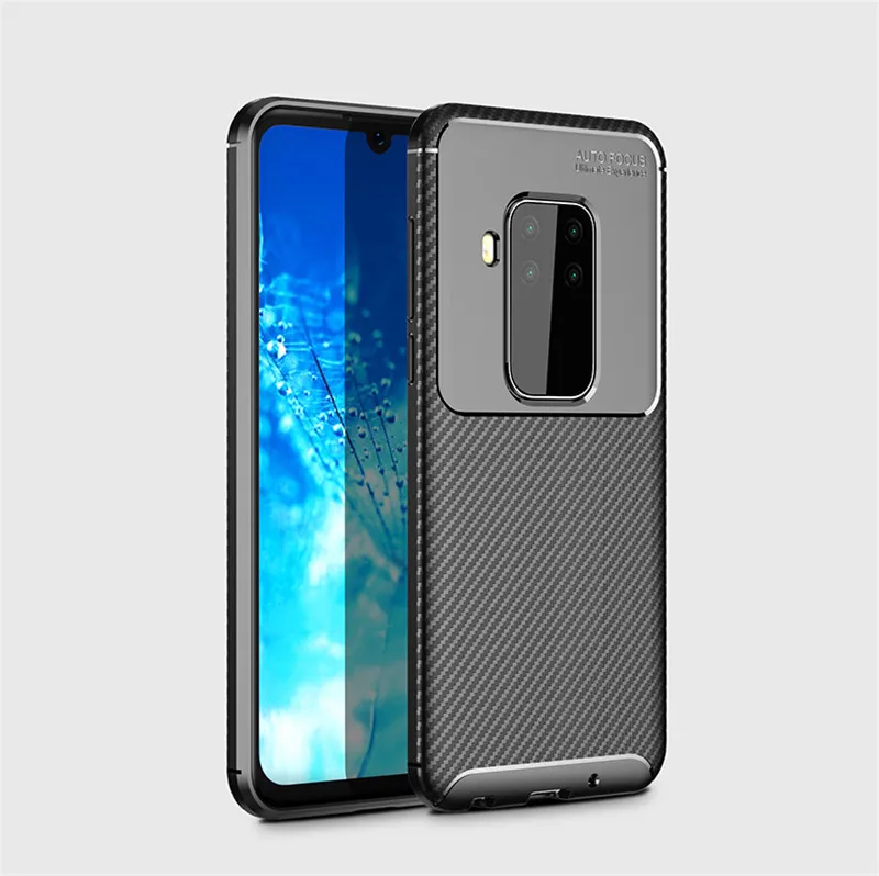 Корпус из углеродного волокна для Motorola One Zoom чехол Высокое качество Алмазная сетка Дизайн чехол для Motorola One зум One Pro задняя крышка - Цвет: Черный