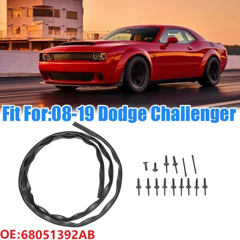 

Водонепроницаемая передняя панель бампера с заклепками для Dodge Challenger 2008-2019 68051392AB 68051392AA