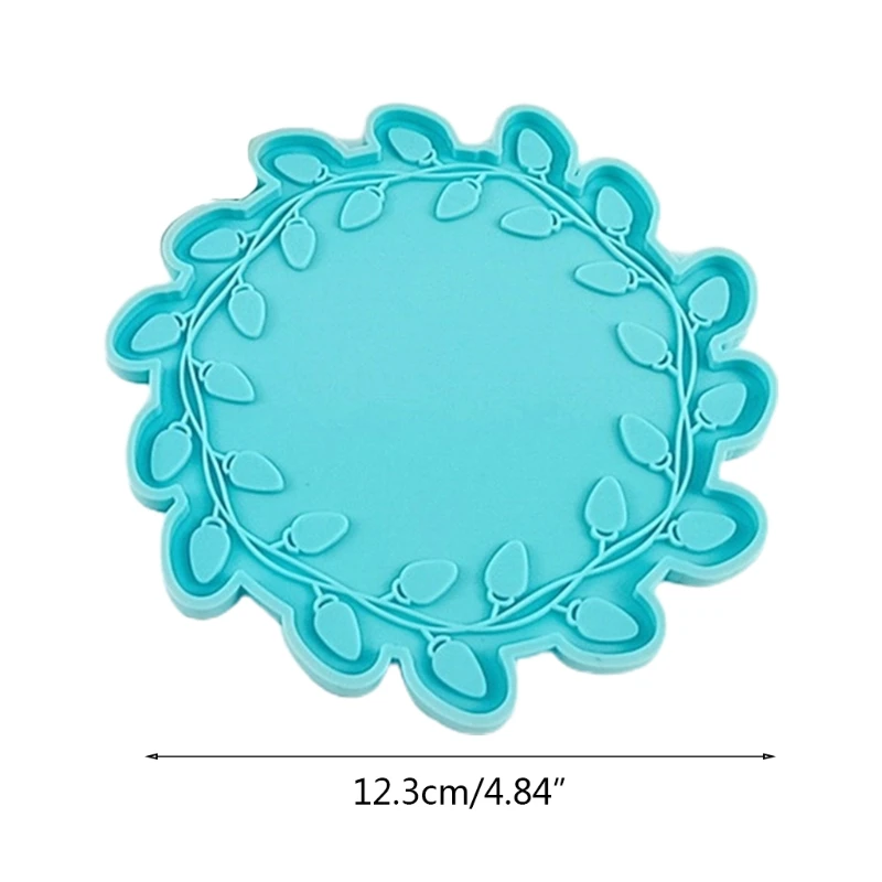 

Lacework Coaster Epoxy Resin Mold Cup Mat Pad Silicone Mould DIY Crafts Decorations Ornaments Casting Tool