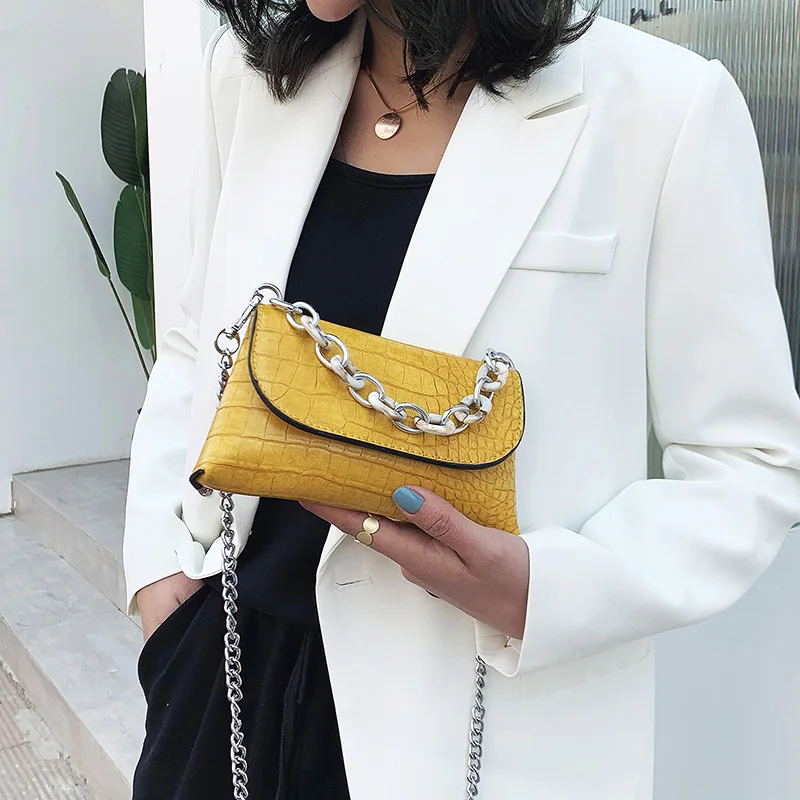 2020 New Fashion Crocodile Pattern Women Shoulder Bags Retro PU Leather Ladies Small Messenger Handbag Purse and Handbags |