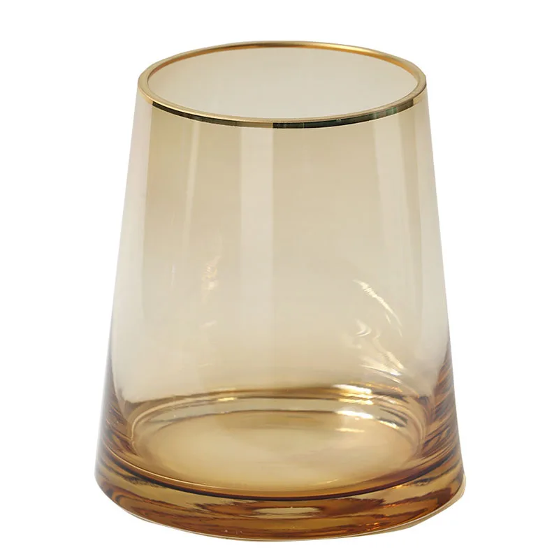 

Nordic Colorful Straight Glass Flower Vase Home Decoration Modern Art Flower Vase Plant Holder Desk Hydroponics Room Decor