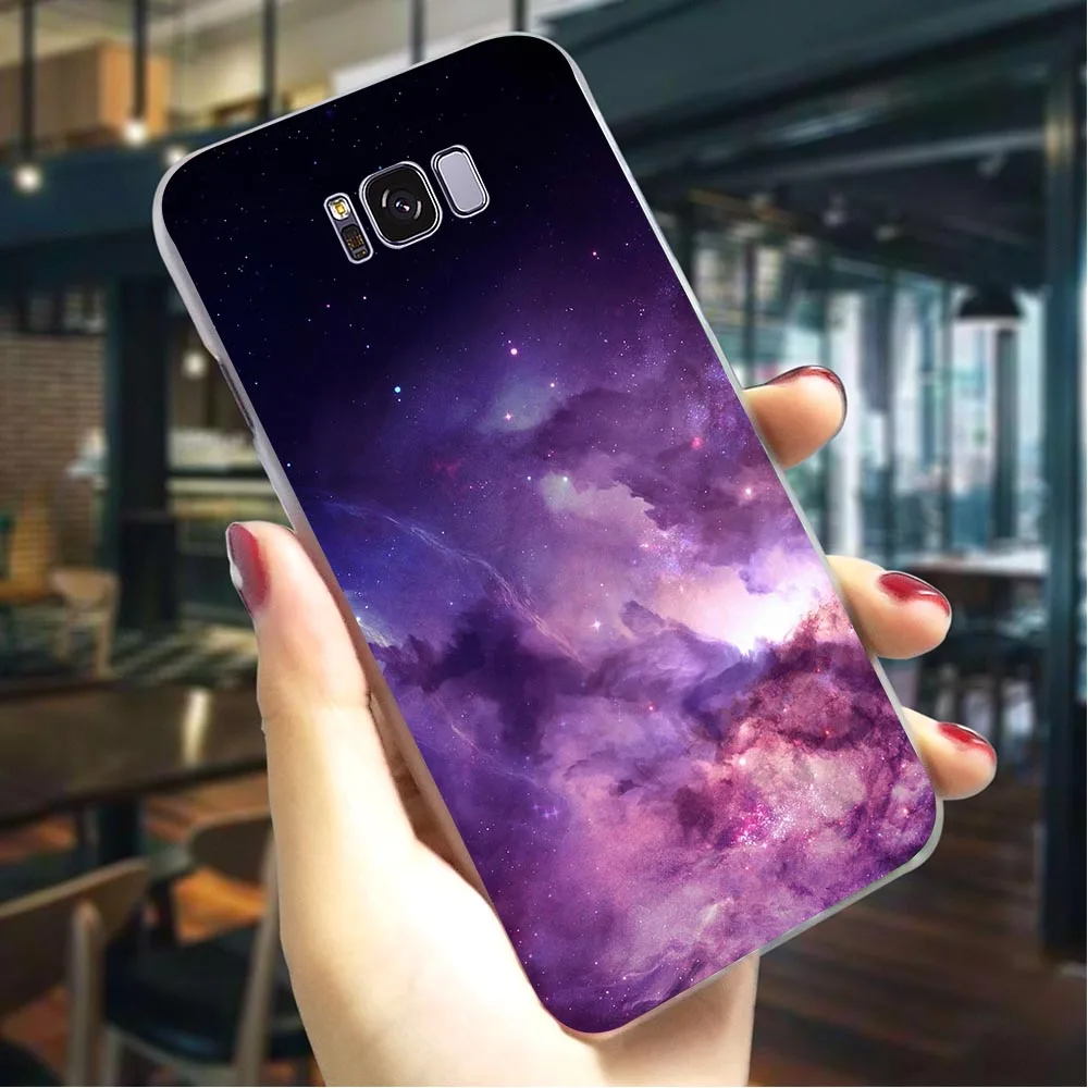 Phone Cover For Samsung S7 Edge Purple Space Star Case Note 8 9 M10/M20/M30 Galaxy S6/S7 S8/S9/S10 Plus S10e Hard | Мобильные