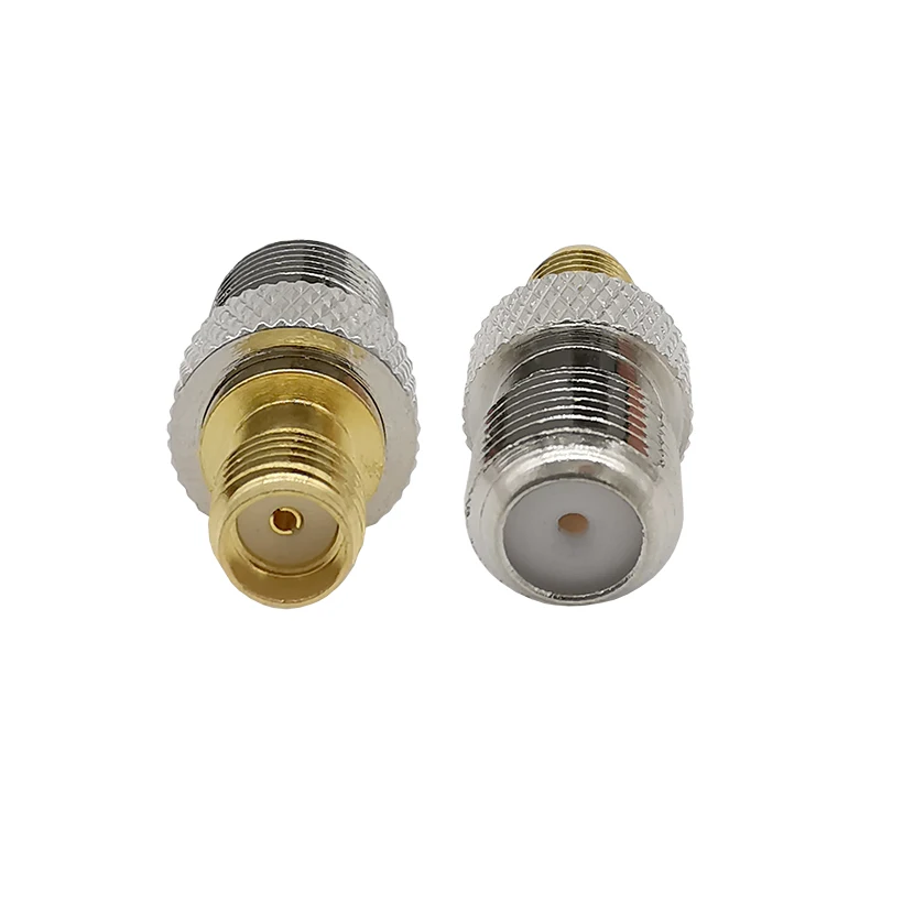 Прямой радиочастотный коаксиальный адаптер с гнездом F на гнездо SMA 1 шт.