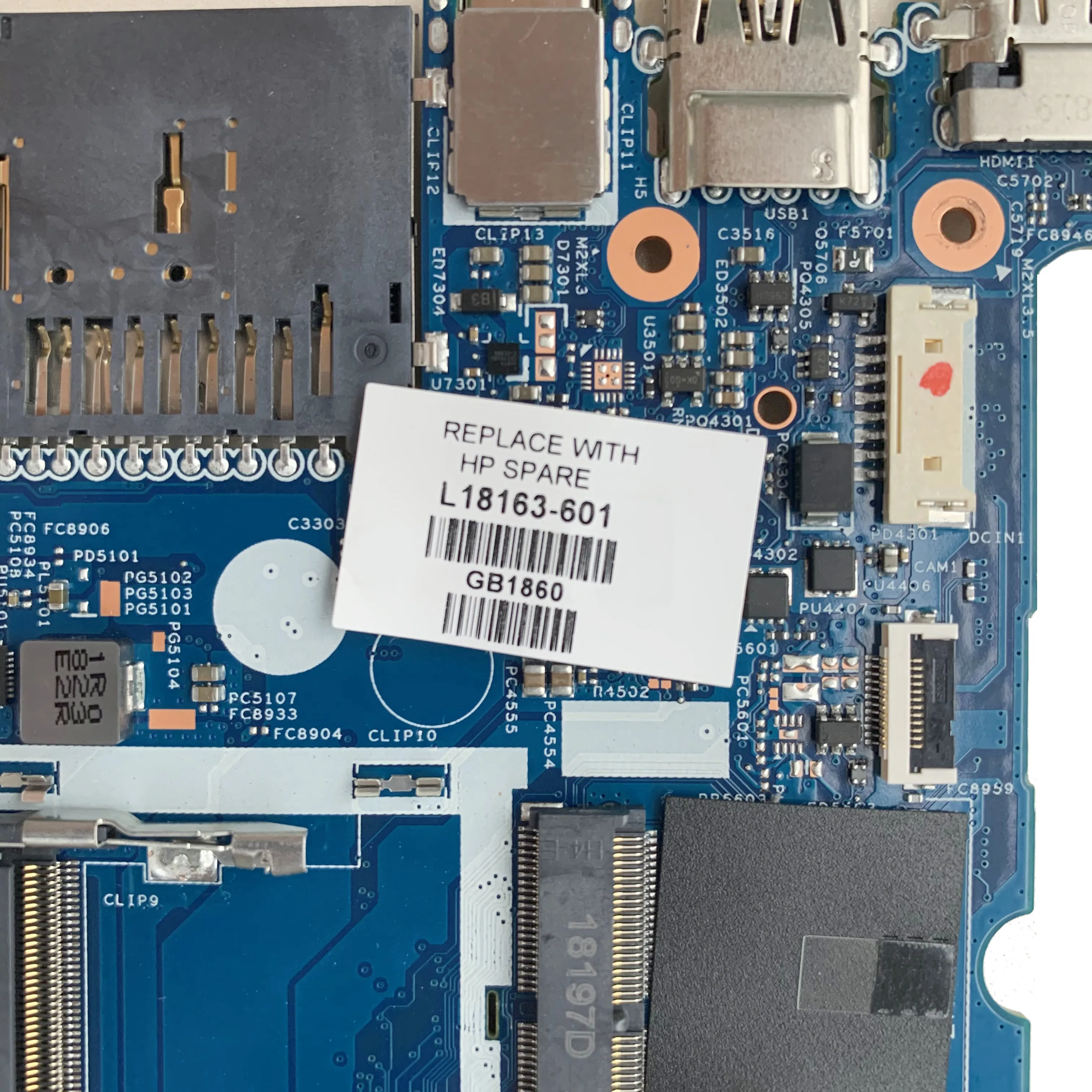 SZWXZY для HP X360 14-CD материнская плата ноутбука L18163-601 с SR3LA L18163-001 17879-1B 448.0E809.001B MB |