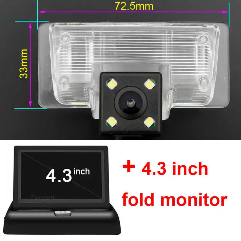 Автомобильное зеркало заднего вида для парковки обратный Камера монитор Nissan