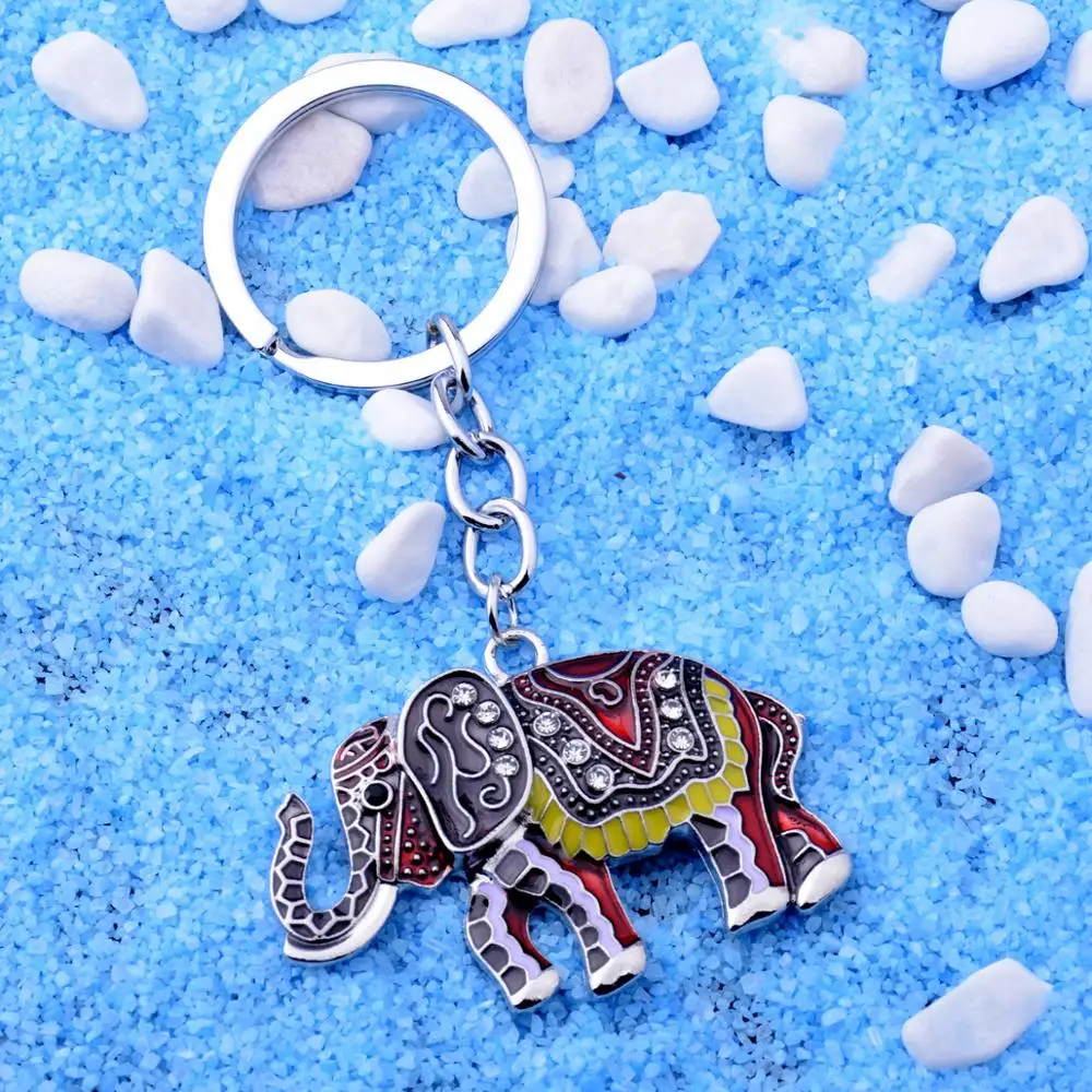 12 шт. винтажный эмалированный Кристалл Стразы животное черный Слон подвеска