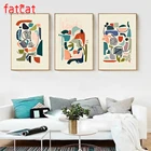 FATCAT абстрактный цветной арт 5D Diy Алмазная картина Триптих полная мозаика Алмазная вышивка продажа пейзаж украшение стены AE1469