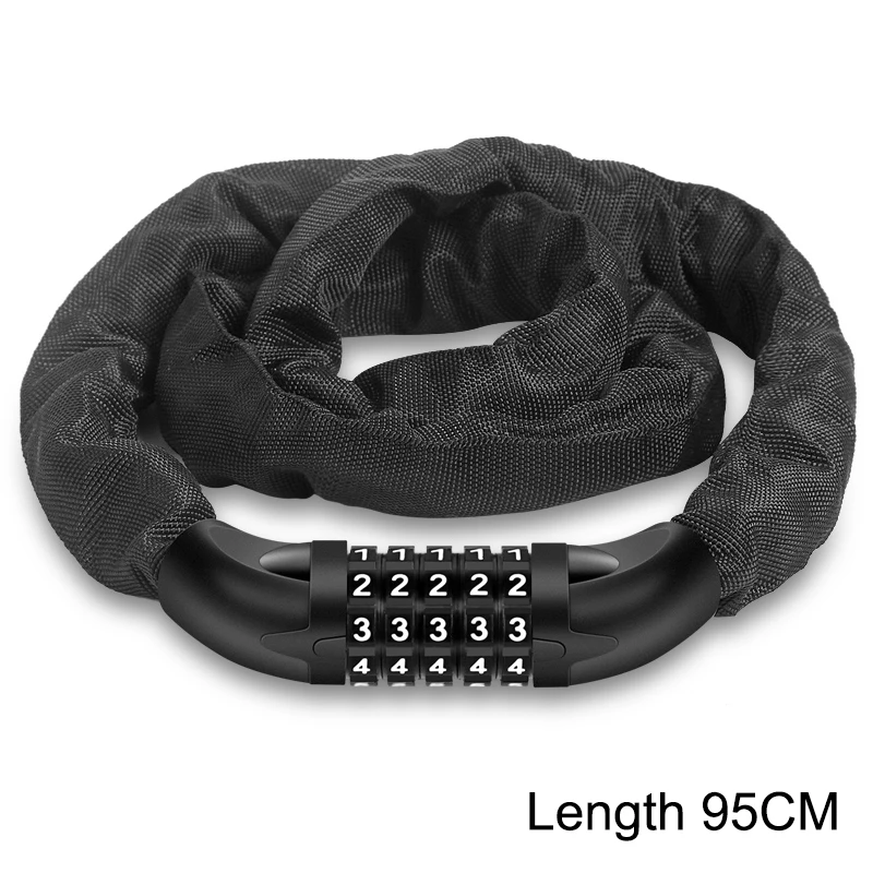 

1PCS 95cm Bold Anti-theft Digit Password Bicycle Steel Chain Lock Theft Bike Lock for Bike Scooter Motorcycle Bike Accessories