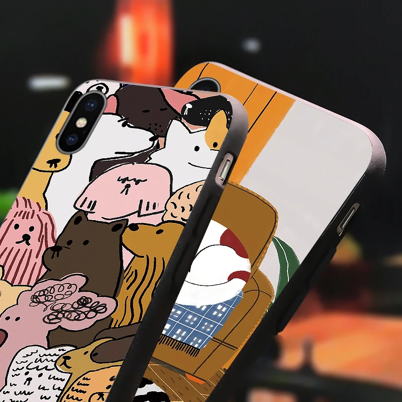 С милым мультипликационным принтом для huawei P20 P30 P10 P9 P8 Коврики 30 20 Lite P Smart Y6 Y7 Pro 2019