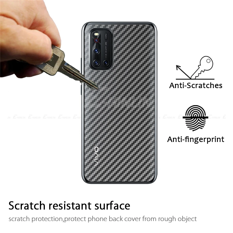 Защитная пленка из углеродного волокна для заднего экрана VIVO V20 SE V19 V17 Neo V11 V15 Pro V11i