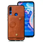 Чехол-книжка для Huawei Honor 9X Premium, X9, 9X9, 9 C, с отделением для карт, кожаный, противоударный