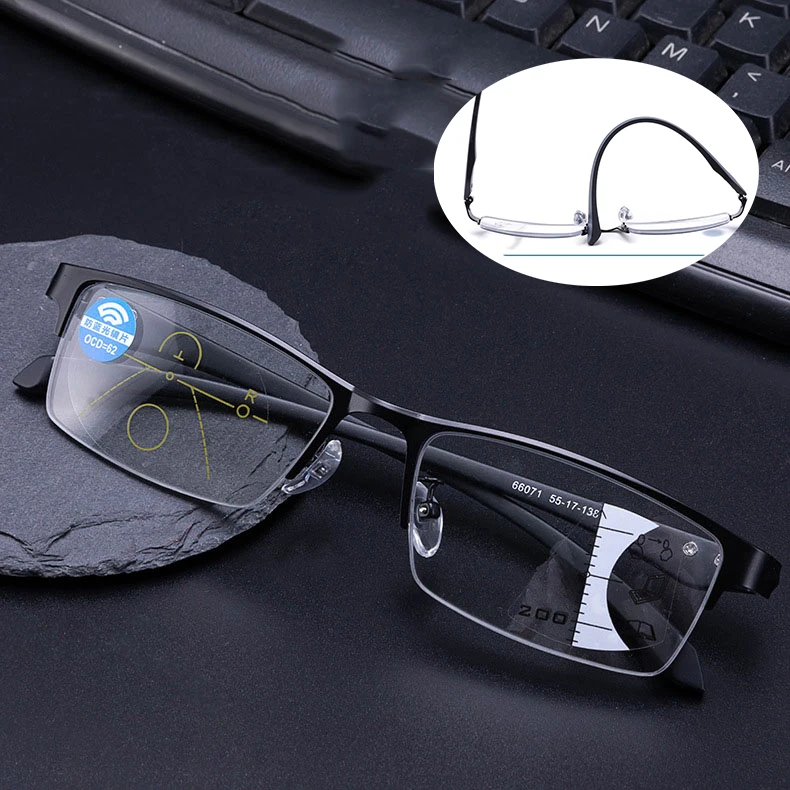 

Прогрессивные очки для чтения Для женщин мужчин Анти Blue-ray очки при дальнозоркости, далеко прицел диоптрий + 1,0 1,5 2,0 2,5 3,0 3,5