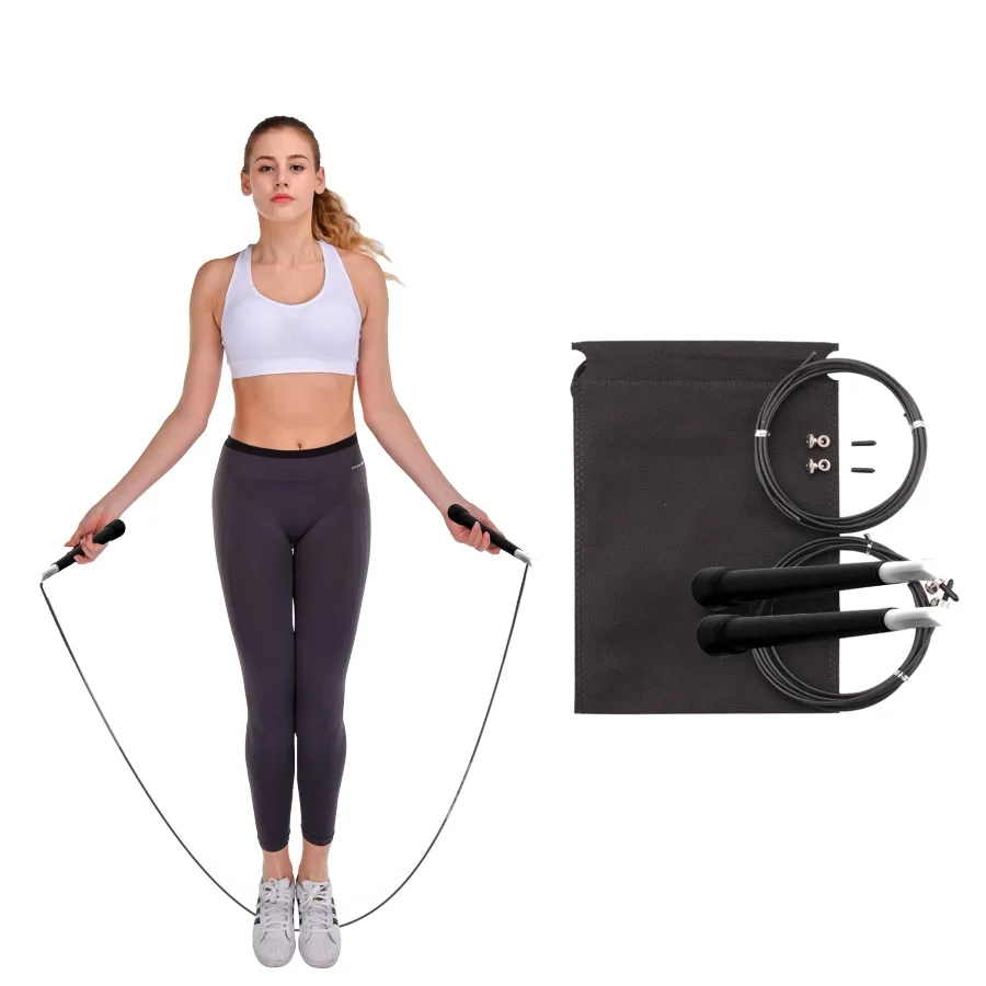 

5Pcs Steel Wire Skipping Skip Adjustable Jump Rope Crossfit Fitnesss Equimpment Exercise Workout 3 Meters Speed Rope Training