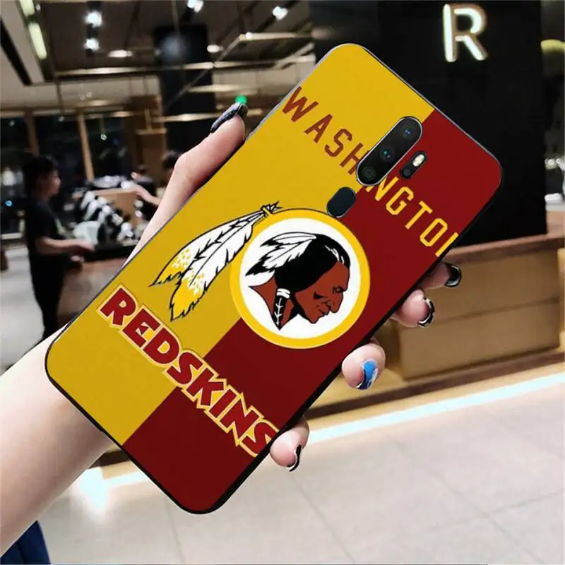 

Washington Redskins Black TPU Phone Case For Oppo Reno2 Z 2Z Realme5 6 Pro R9S 11 Plus 15 17 Pro