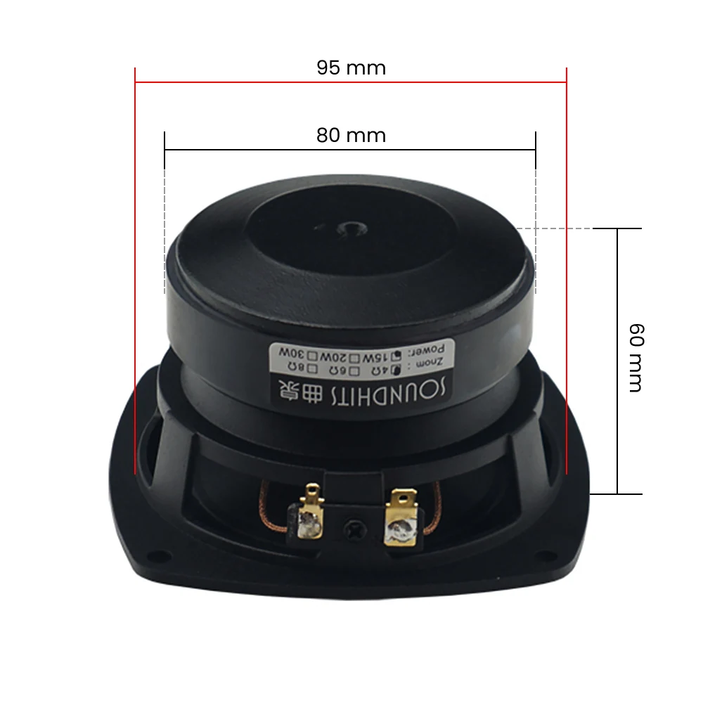 AIYIMA 1Pcs 4 Inch Full Range Speaker Home Theater Music Sound Loudspeaker 8 Ohm 15W DIY HIFI Power Amplifier Audio | Электроника