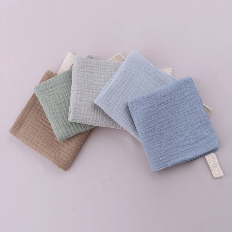 

5PCS Soft Absorbent Gauze Cotton Baby Towels Wipe Face Cloths Towel Face Handkerchief Baby Bathing Feeding Washcloth