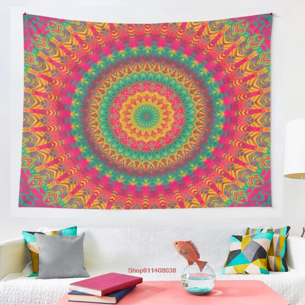 

Гобелен Mandala 35, декоративное настенное одеяло большего размера для дома, гостиной, спальни