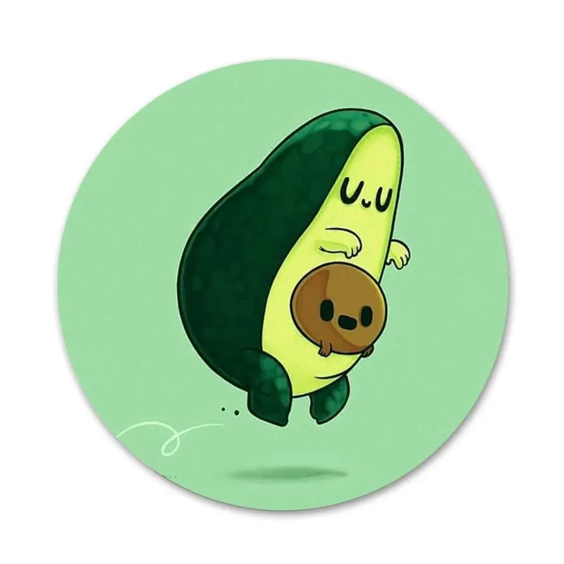 Милые Мультяшные фрукты авокадо значки сделай сам украшения броши металлические