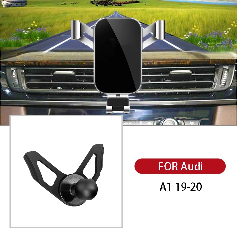 

For Audi A1 19 20 Auto Accessories Interior Car Mobile Phone Holder GPS Support Accessories Smartphone Air Vent Stand Clip Mount