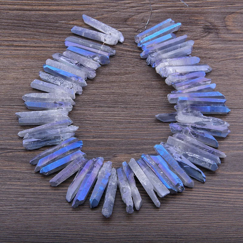 Синий топ бусины россыпью в форме кусочка природная фотоплитка прямоугольные